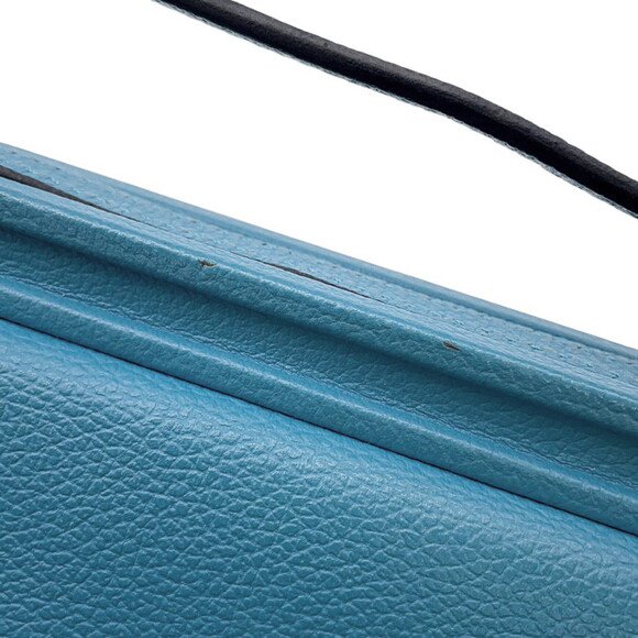 Hermes Hermès Click H 21 Shoulder Bag in Blue Jean/Evergrain with D Stamp - Picture 7 of 15